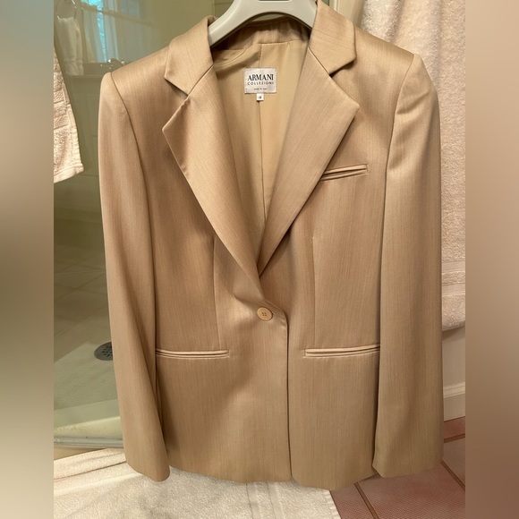 Armani Collezioni Jackets & Blazers - Armani Champage Skirt Suit Size 10 Jacket Size 6 Skirt